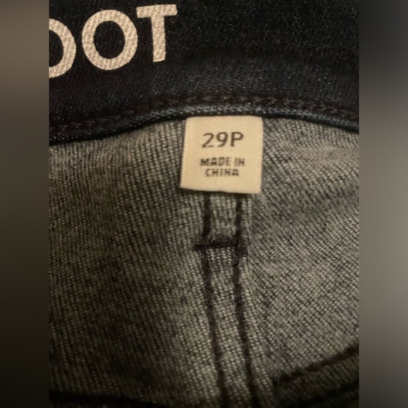 J Crew Slim Demi Boot New With Tag Dark Wash Jeans Size 29 Petite - Picture 13 of 15